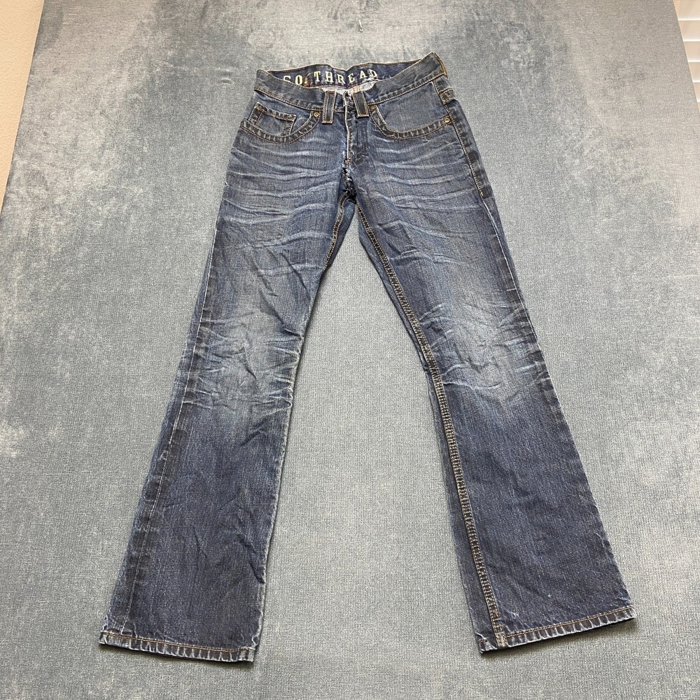 Southern Thread Jeans Womens 27 Blue Denim Medium Wash Pockets Everyday Wear